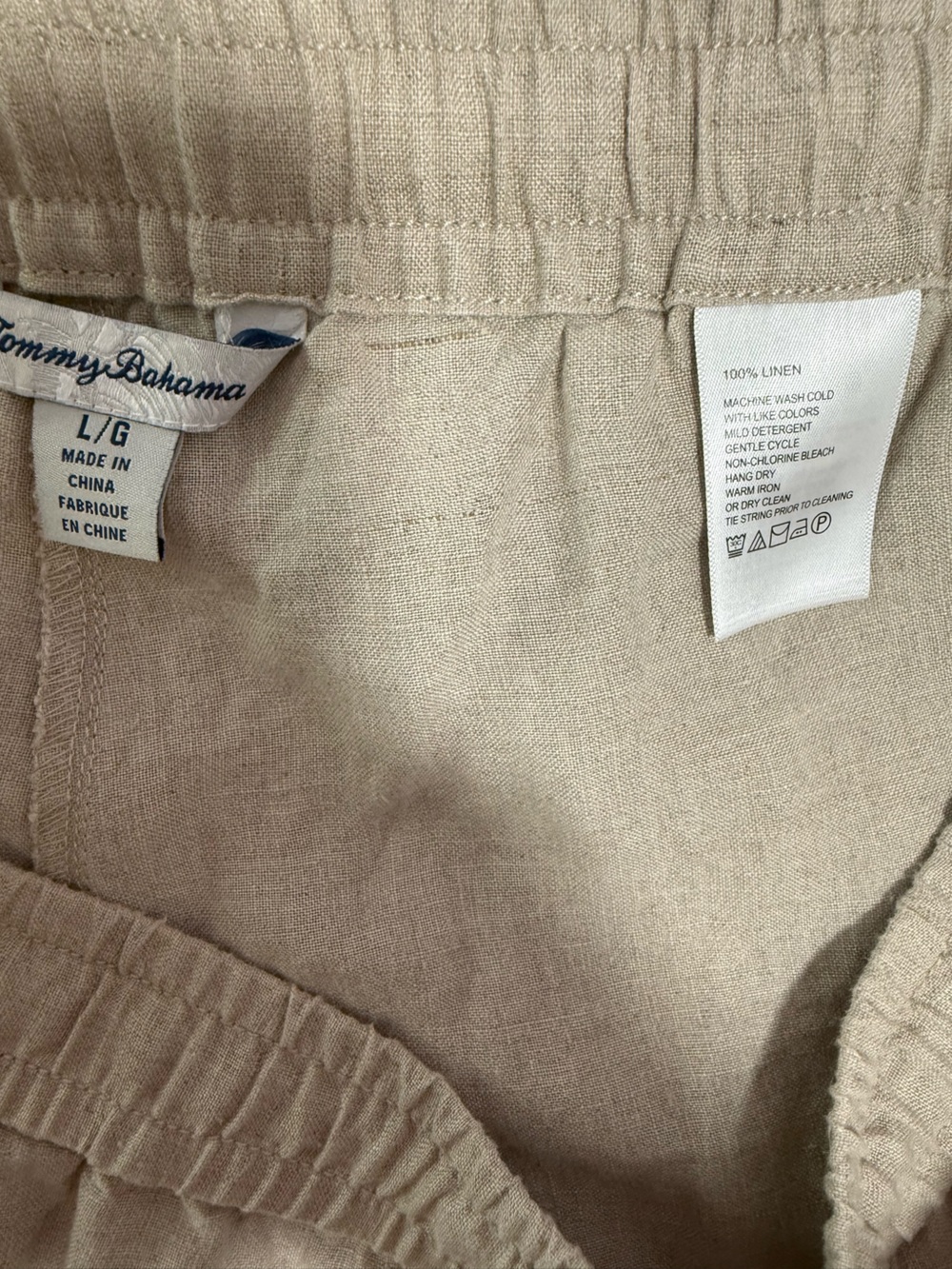 Tommy Bahama Drawstring Linen Pant - Picture 3 of 3